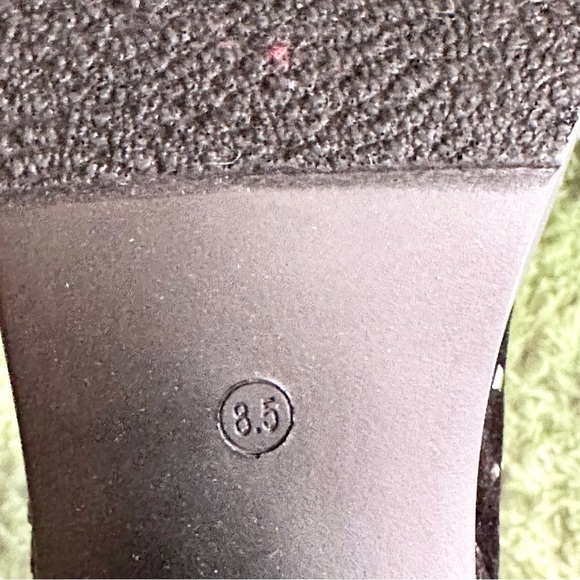 Black jeweled Betsey Johnson boots - Picture 4 of 4